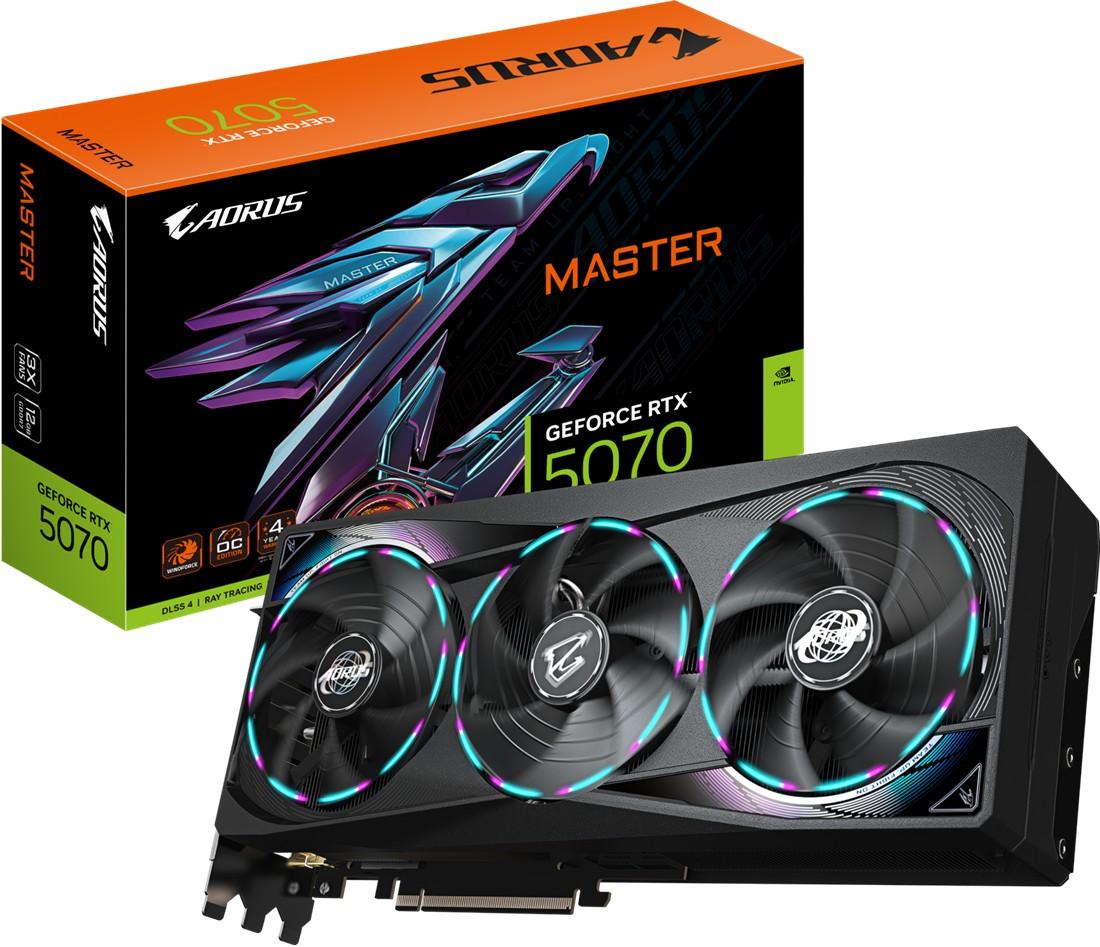 Видеокарта Gigabyte AORUS GeForce RTX 5070 MASTER 12G