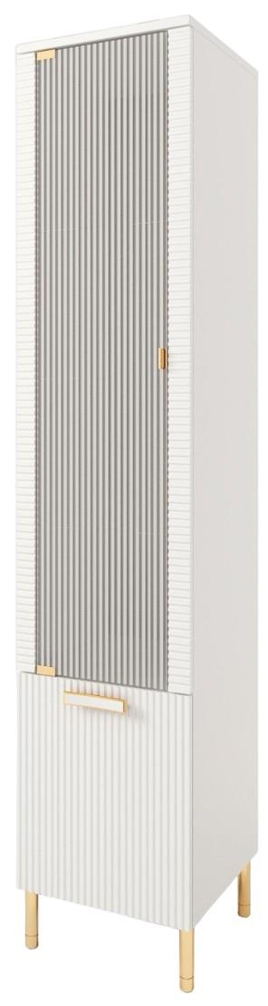 Шкаф витрина ML Mobila Вельвет №13 450 Белый/Золото