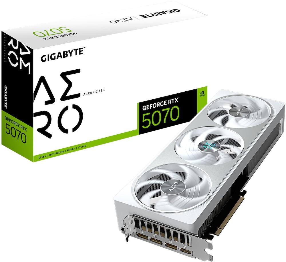 Видеокарта Gigabyte RTX 5070 AERO OC 12G