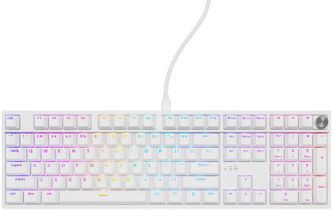 Игровая клавиатура  Genesis Thor 404 White (Gateron Yellow Pro)