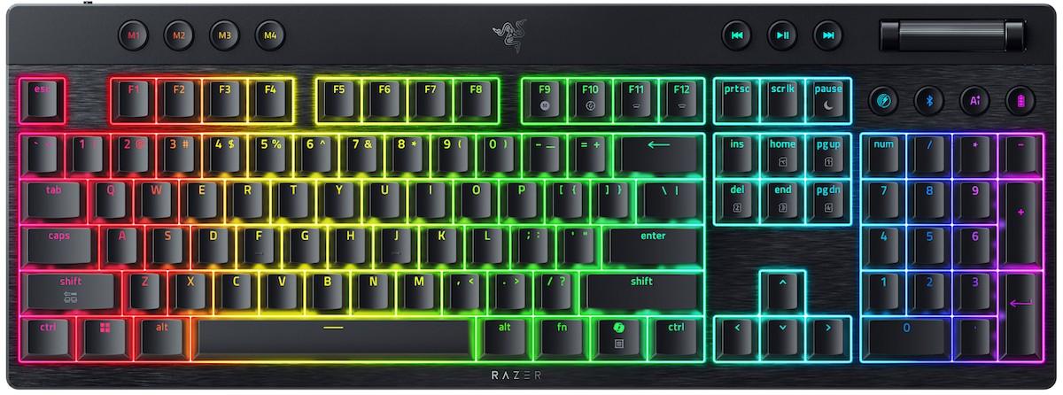 Игровая клавиатура RAZER BlackWidow V4 Low-Profile HyperSpeed Black (Green Switch)