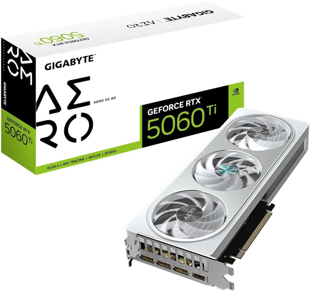 Видеокарта Gigabyte RTX 5060 Ti AERO OC 8G