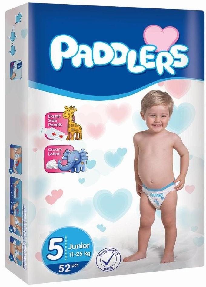 Памперсы для детей Paddlers Jumbo №5 Junior 11-18kg (52pcs)