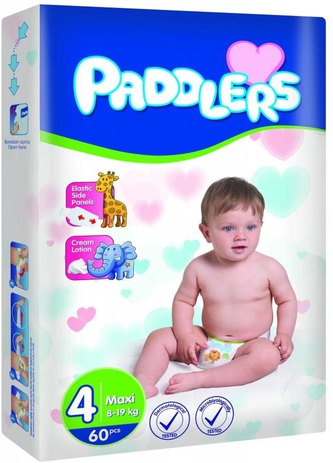 Памперсы для детей Paddlers Jumbo №4 Maxi 7-14kg (60pcs)