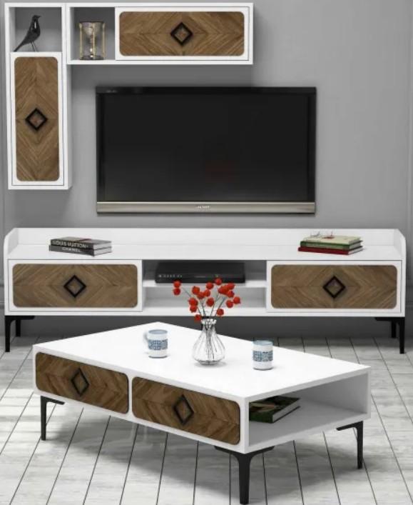 Стенка Trendy Samba 180x35x52 Белый