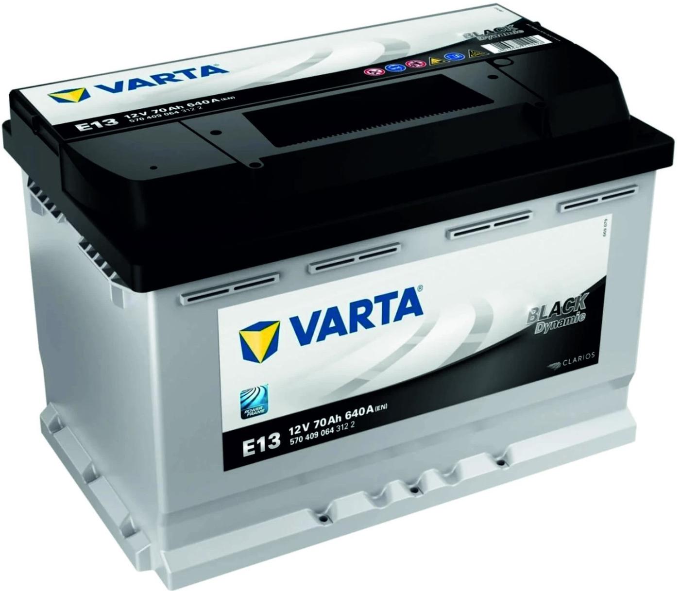 Аккумулятор Varta Black Dynamic E13 70Ah 640A