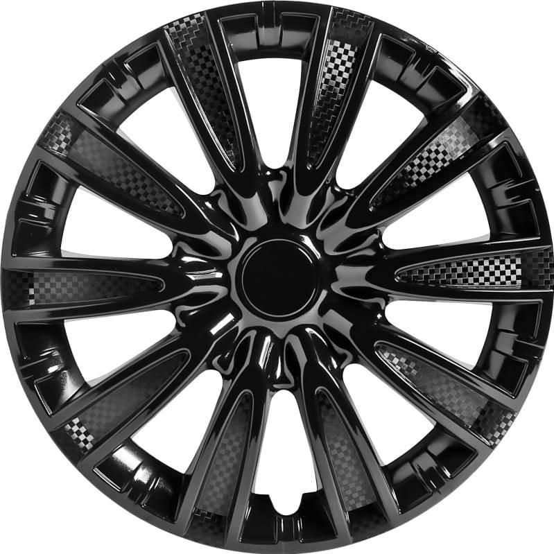 Capac pentru roti AIRLINE 14 Tornado luciu negru 2buc AWCC-14-09