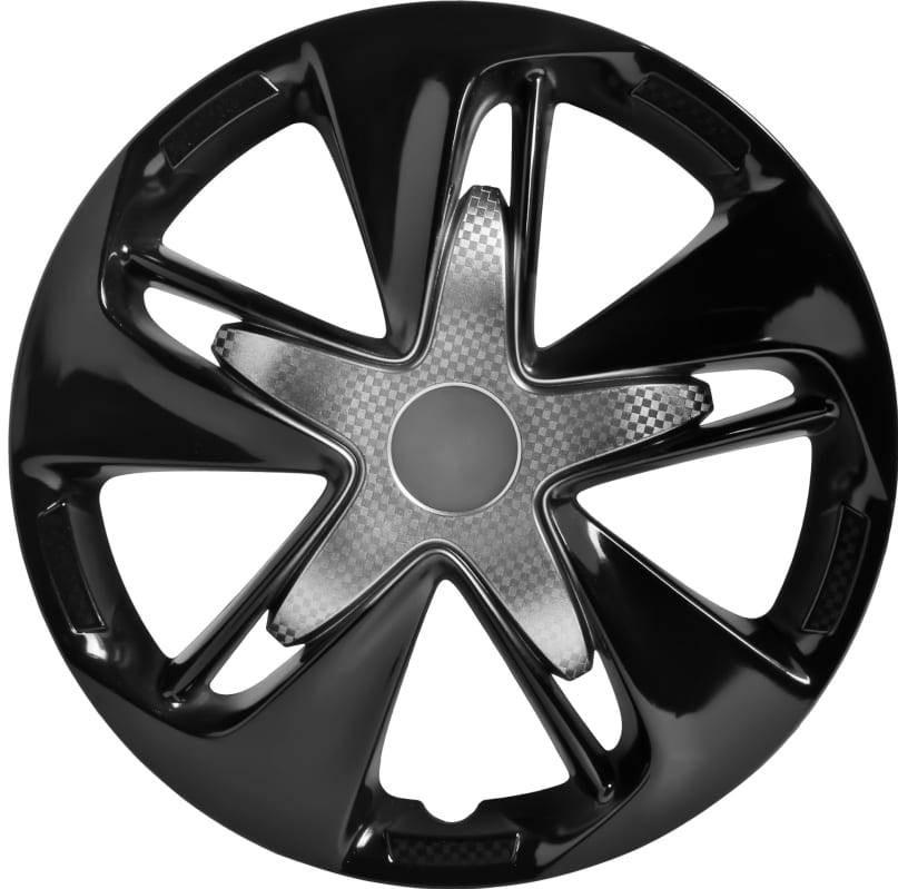 Capac pentru roti AIRLINE 16 Super Astra T argintiu/negru 2buc AWCC-16-05
