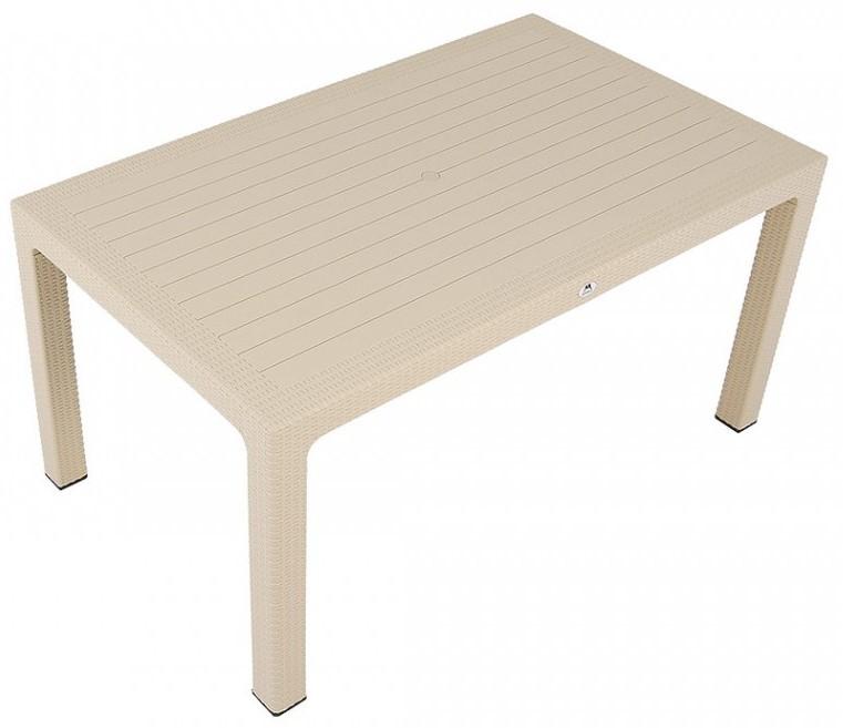 Стол садовый Sonmez Elit Rattan 70x120 Бежевый