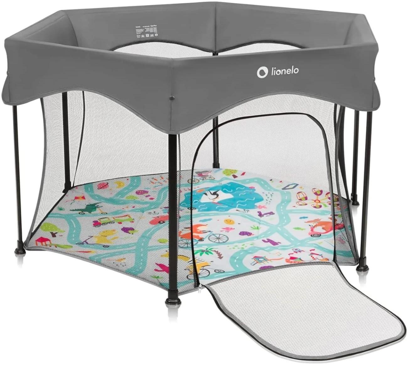 Манеж Lionelo Roel Plus Grey Multicolor