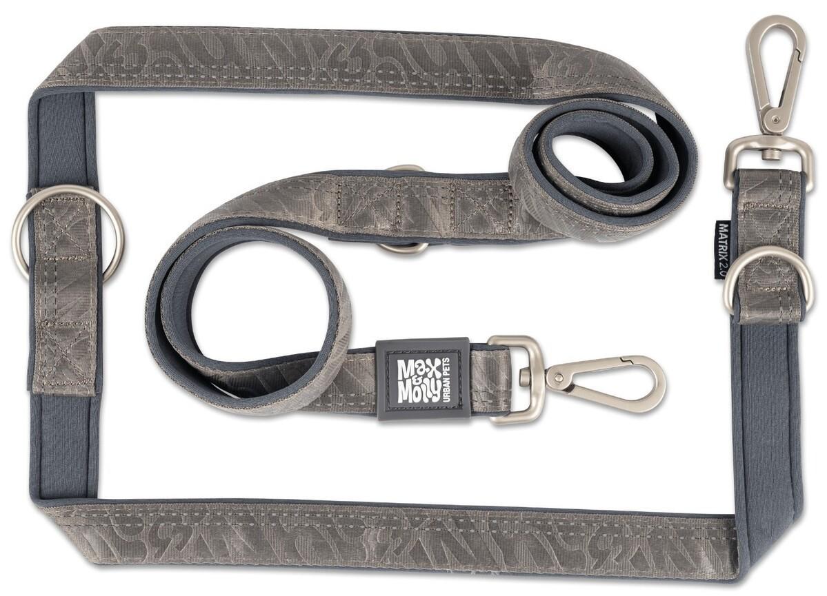 Шлейка для собак Max & Molly Multi-Function Matrix 2.0 Stone XS