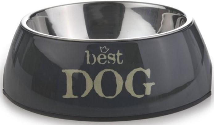 Bol de hrana pentru caini Beeztees Best Dog Grey (650351)