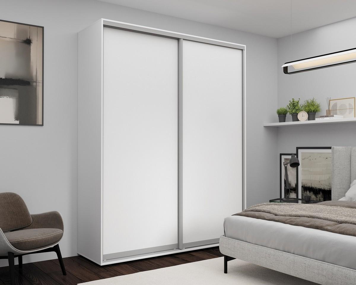 Шкаф-купе Nex Home ДСП Белый 200x60x220 см