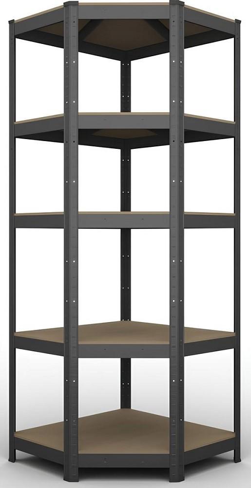 Торговый стеллаж Nex Budget 1800x900x400x705 мм Антрацит