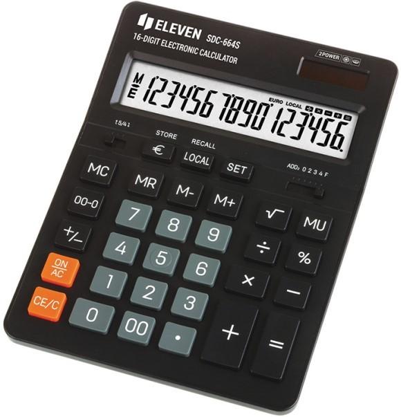 Калькулятор Eleven EL-SDC664S Black