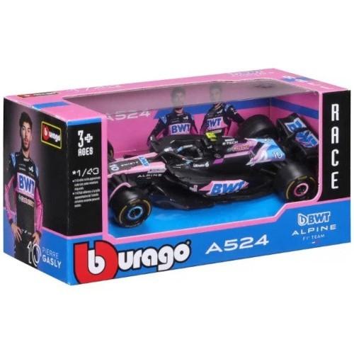 Игрушечная машина BBURAGO F1 Alpine A524 (18-38219)