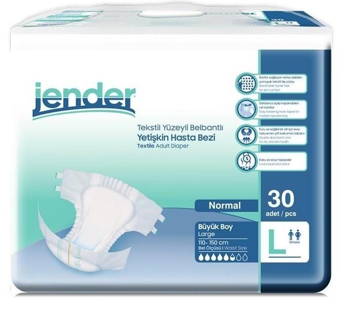 Подгузники для взрослых Jender Jumbo Large 30pcs