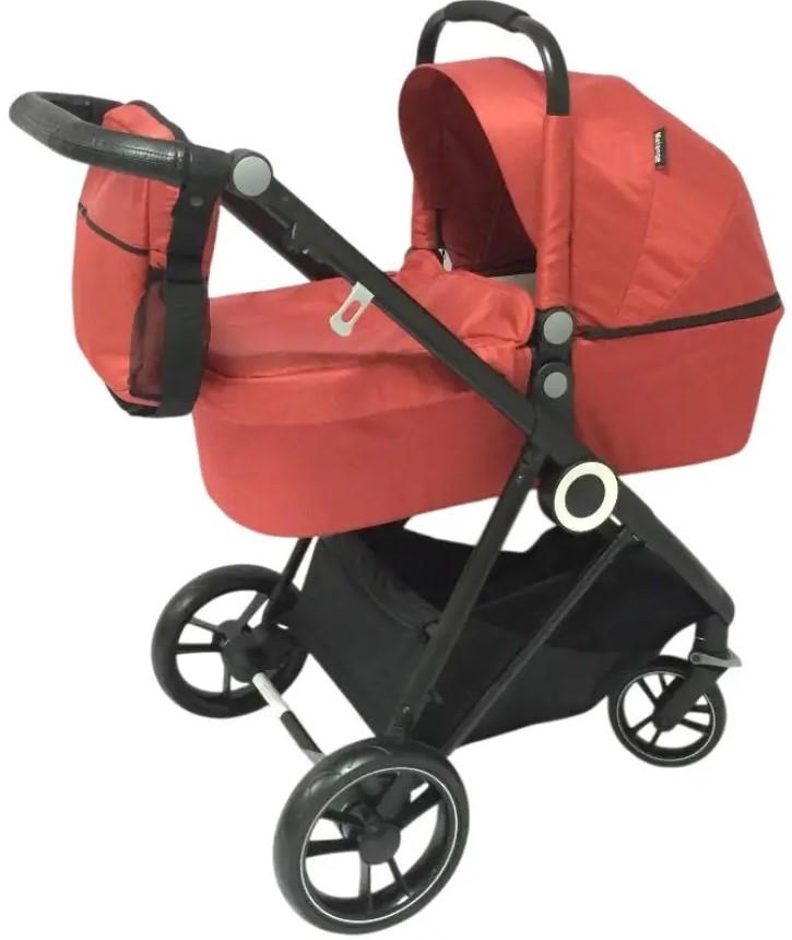 Коляска 2 в 1 Riki Baby Melange 2in1 Red