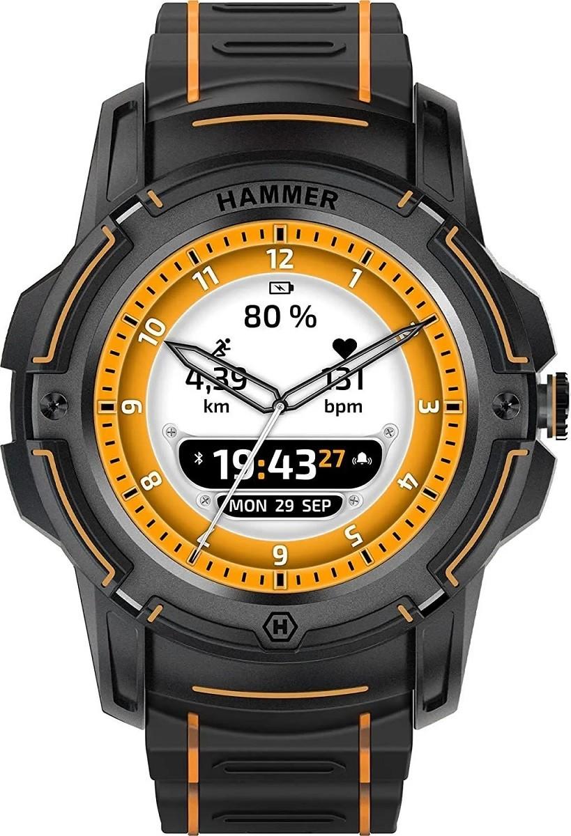Умные часы Hammer Watch Plus Black/Orange