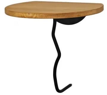 Raft de perete Trendy Leu Negru/Stejar
