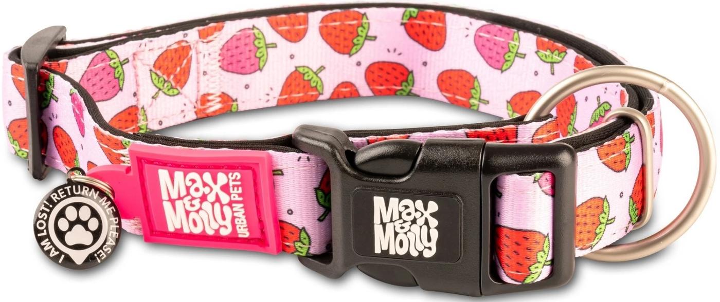 Ошейник для собак Max & Molly Smart ID Strawberry Dream M