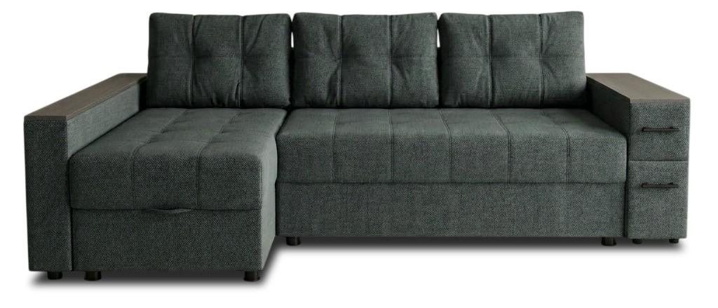 Угловой диван Aurus Nicoli 255x150 см Great Graphite