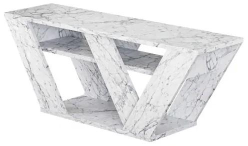 Tumba pentru televizor Trendy Pipralla Marmura de Carrara