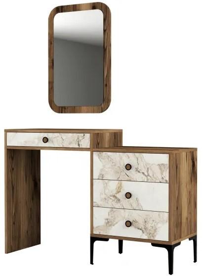 Masa de machiaj Trendy Lizbon 545 Nuc/Alb