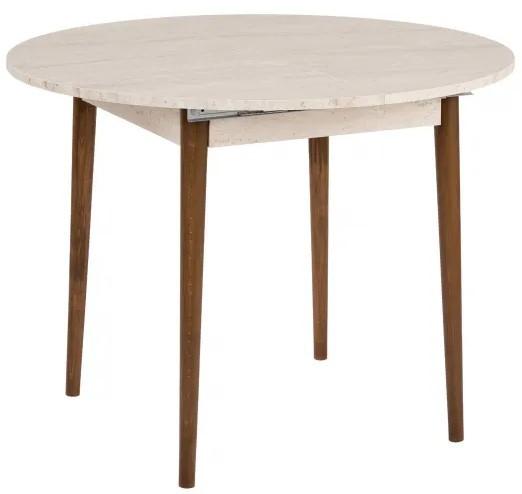 Masa Trendy Viona Travertine/Walnut