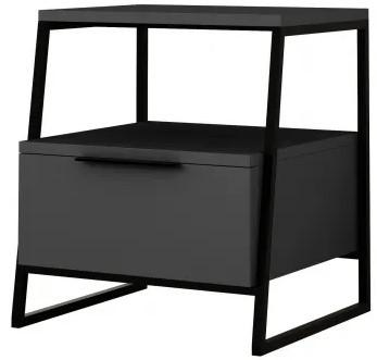 Noptiera Trendy Pal Antracit (Gri)