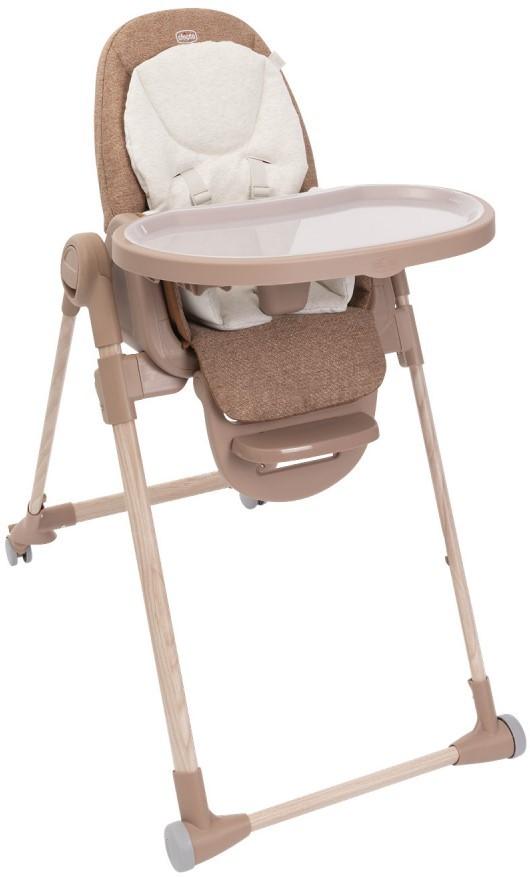 Стул для кормления с регулировкой по высоте Chicco Polly Armonia Terracotta