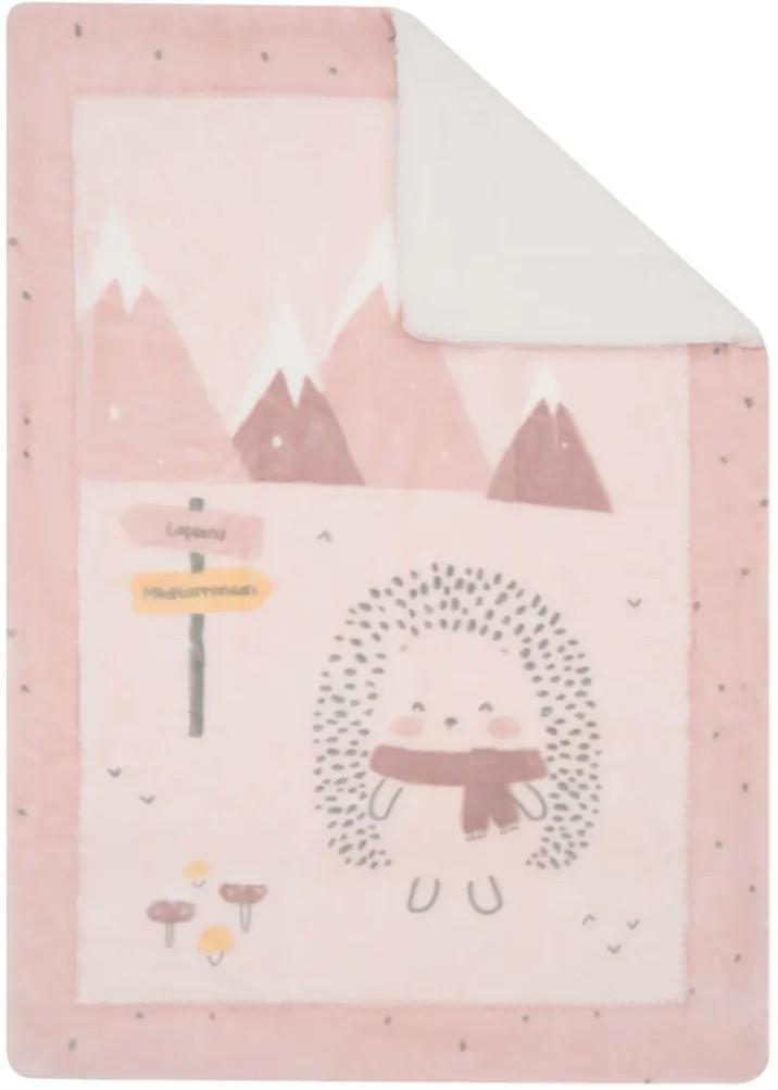 Plapuma Kikka Boo Sherpa Hedge-hugs Pink 80x110 cm