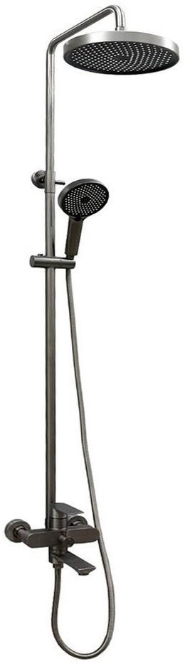 Set de duș Mat|eco Vocal Dark grey