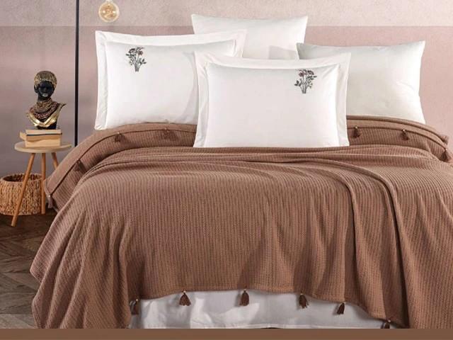 Albituri de pat Newhome NH Pike Brown cu broderie