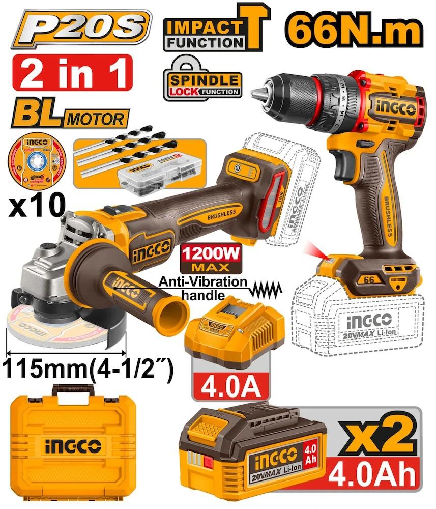 Set de scule electrice INGCO CKLI20256
