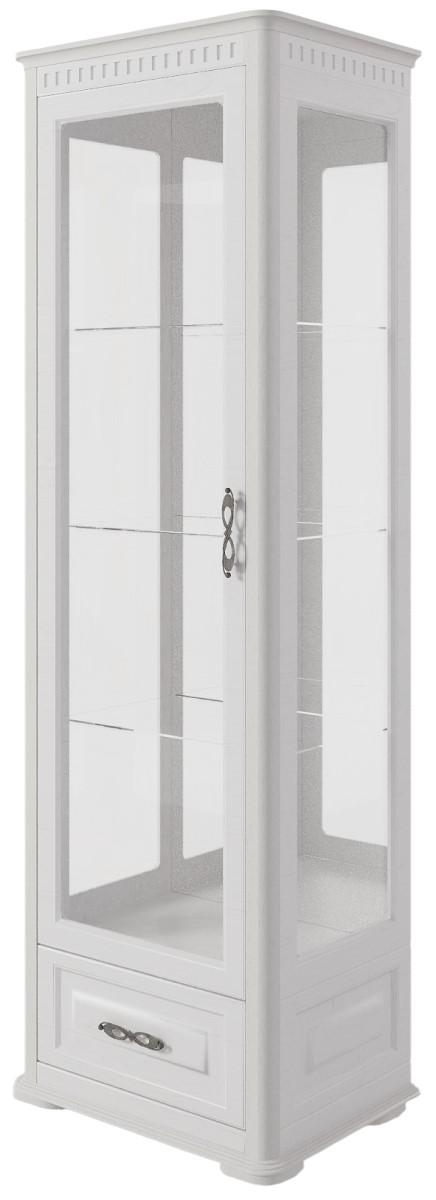 Dulap cu vitrina ML Mobila Marseli 2 Nr.12 Alb / Stejar Polar
