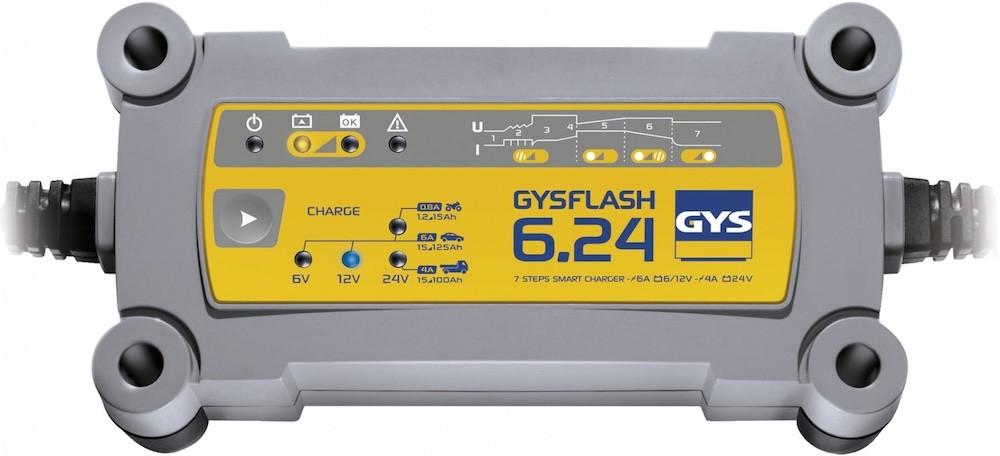 Зарядное устройство для автомобильного аккумулятора GYS GYSFLASH 6.24