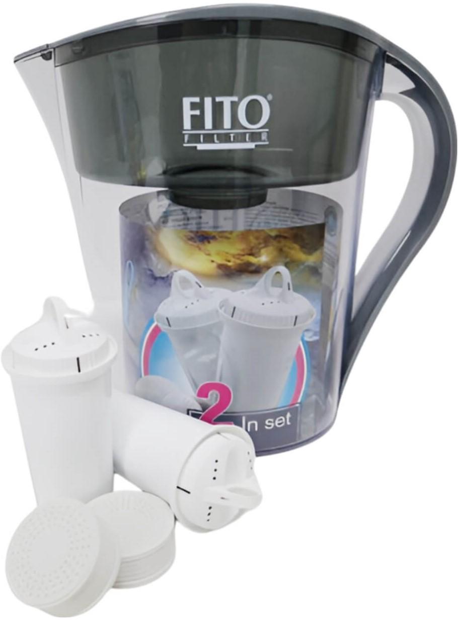 Cană filtrantă pentru apă Fito Filter Crystal PH+ Grey
