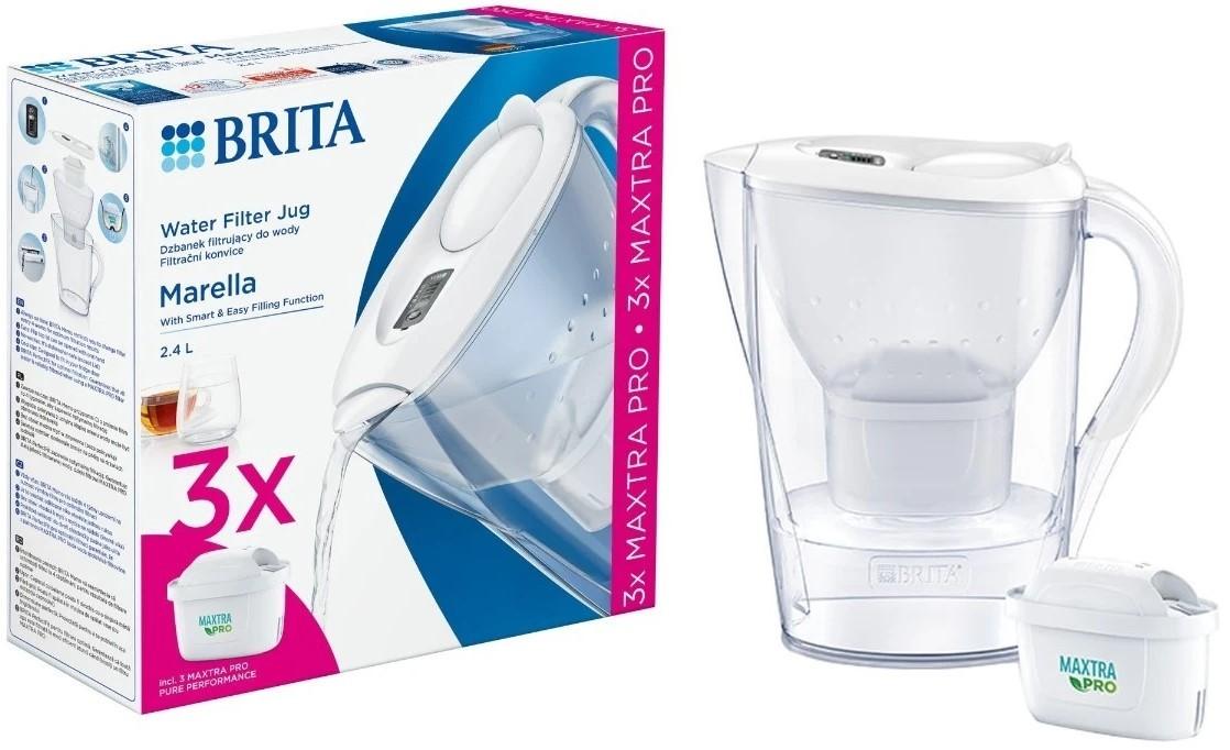 Фильтр-кувшин для воды BRITA Marella White 3X Filter