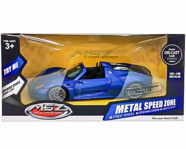 Masina jucarie MSZ Porsche 918 Spyder Blue (68243A)
