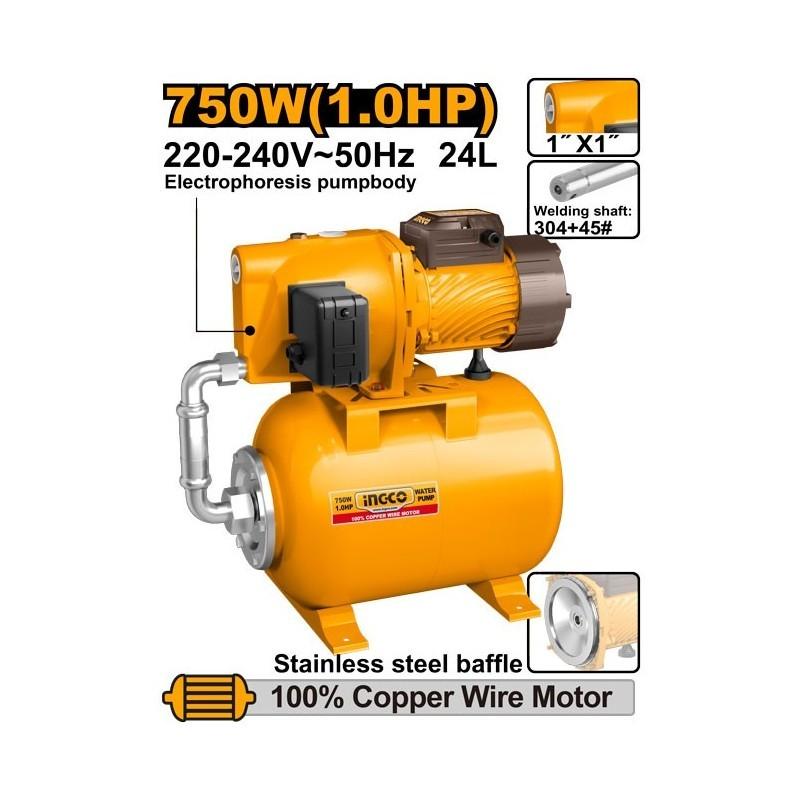 Насосная станция гидрофор INGCO JPT075068 750W