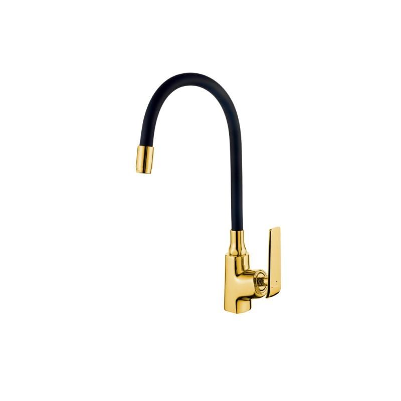 Baterie pentru lavoar Invena Ligaria Gold/Black