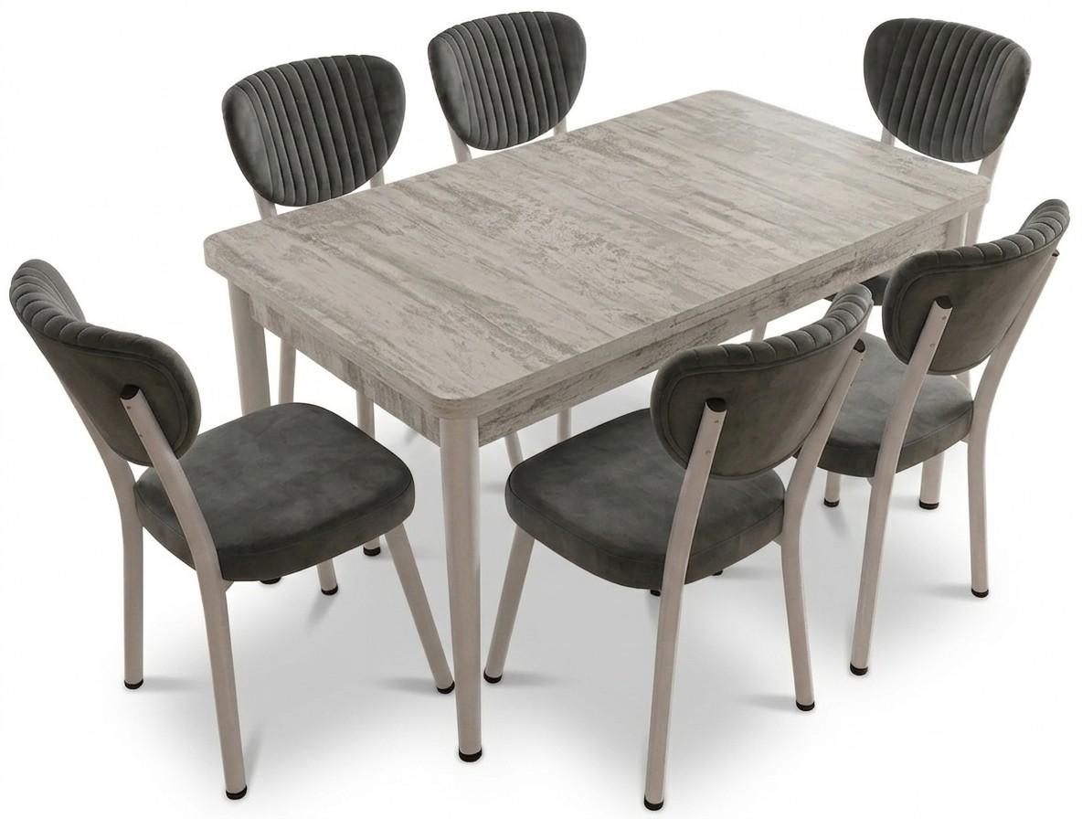 Set de masa si scaune Kelebek ES-4007 (6 scaune)