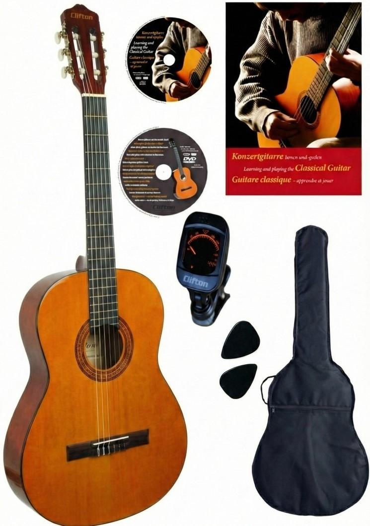 Классическая гитара Clifton Valesca 39 4/4 Natural Tinted Set