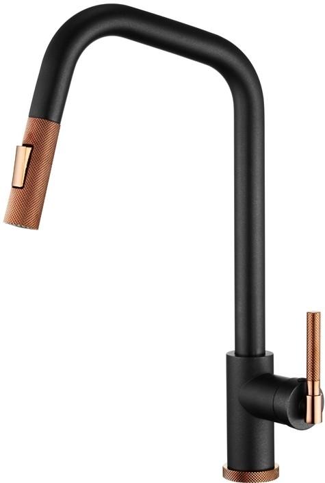 Robinet bucatarie Helika 7023-601C Black metallic copper