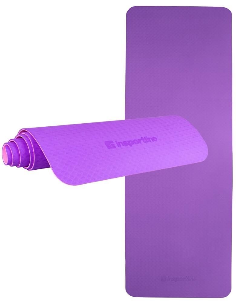 Covoras pentru fitness Insportline Doble Purple/Pink