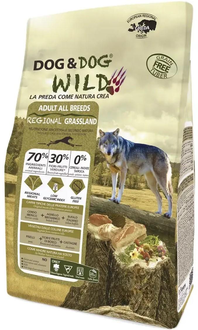 Hrana uscata pentru caini Gheda Dog&Dog Wild Regional Grassland 12kg