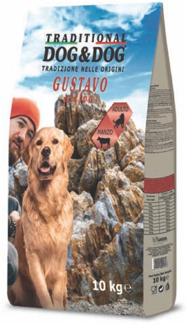 Сухой корм для собак Gheda Dog&Dog Traditional Attivo Manzo 10кг