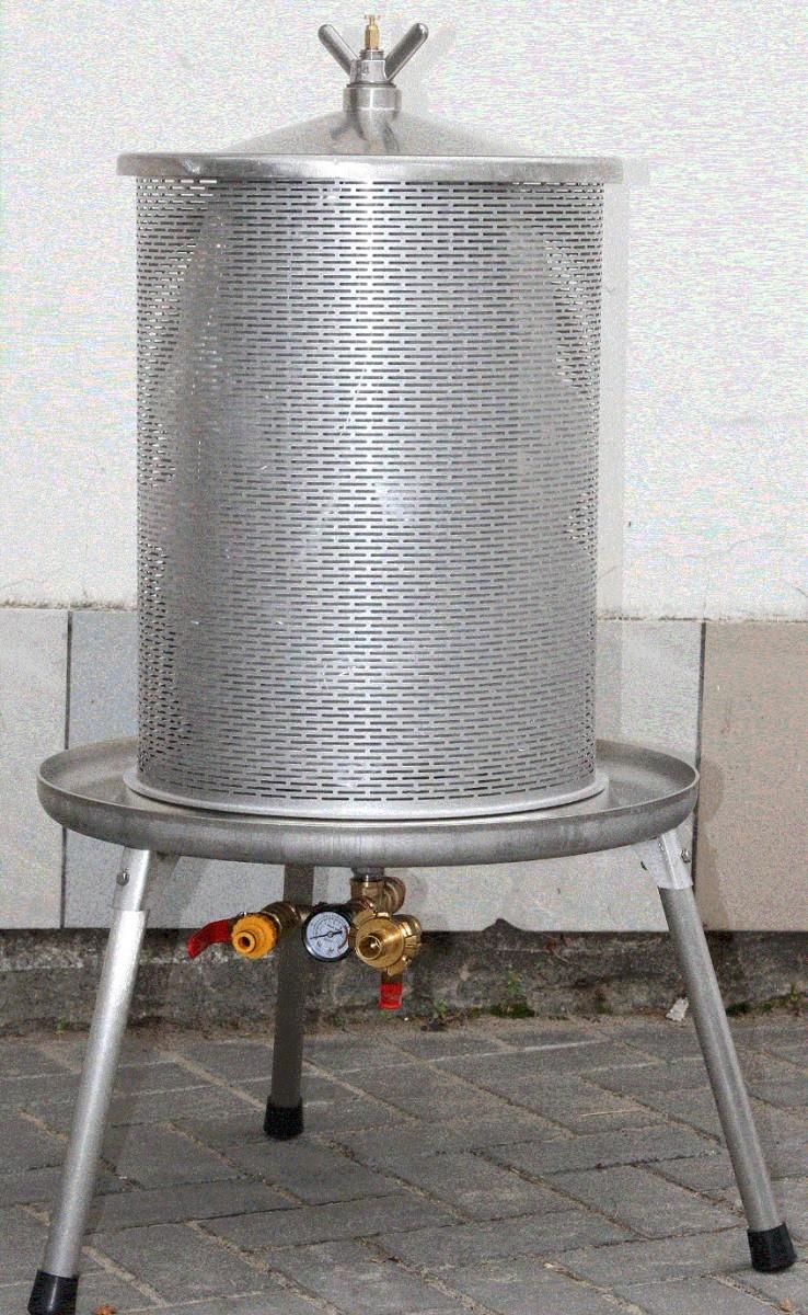 Teasc pentru vin VLM Hidropresa INOX 40 L (La cutie)