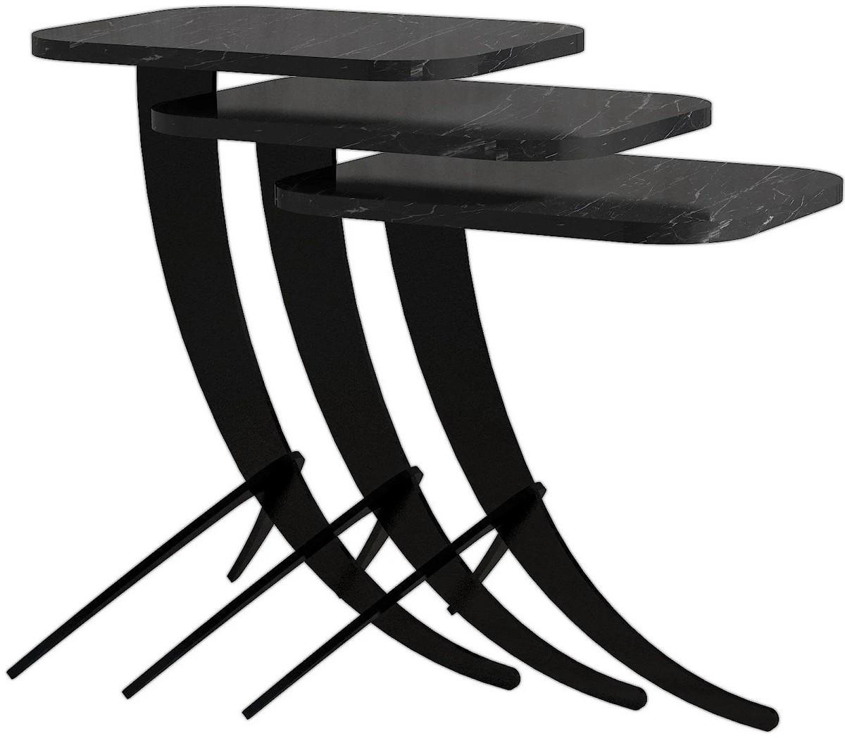 Masuta de cafea, reviste Trendy Pion Marmura neagra